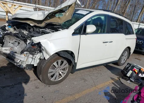 2015 Honda Odyssey Ex-L z USA, uszkodzony, nr VIN 5FNRL5H60FB055773